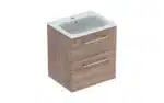 Geberit Selnova 600 Basin & Vanity 2 Drawers Hickory - Image 2