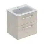 Geberit Selnova 600 Basin & Vanity 2 Drawers Light Hickory