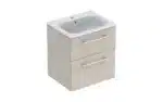 Geberit Selnova 600 Basin & Vanity 2 Drawers Light Hickory - Image 2