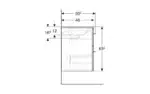 Geberit Selnova 1000 Basin & Vanity 2 Drawers Lava - Image 5
