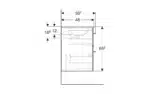 Geberit Selnova 600 Basin & Vanity 2 Drawers Hickory - Image 6