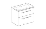 Geberit Selnova 800 Basin & Vanity 2 Drawers White - Image 2